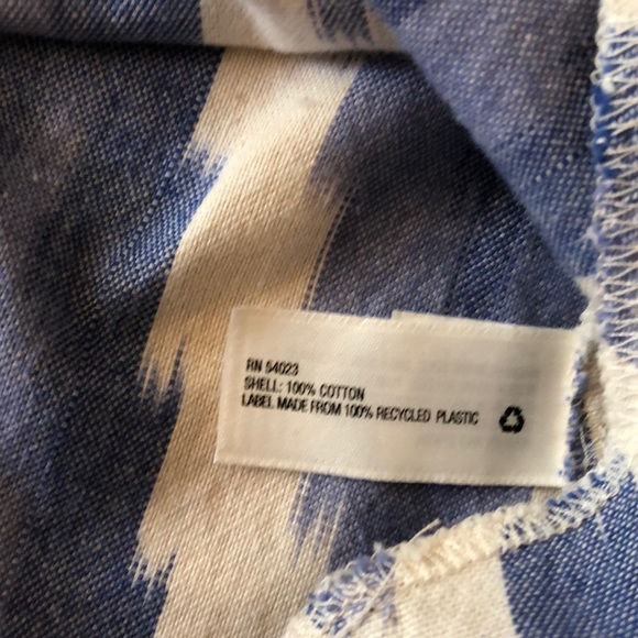 πΊ GAP Blue & White Zigzag Design Summer Dress S!! - Picture 4 of 6